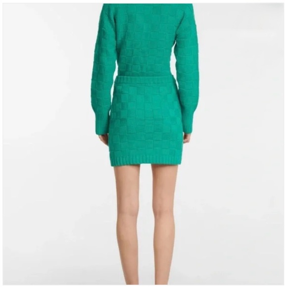 Staud - Knit Dunes Mini Skirt in Seaglass (Teal) - size Small - New with Tags - Picture 12 of 13